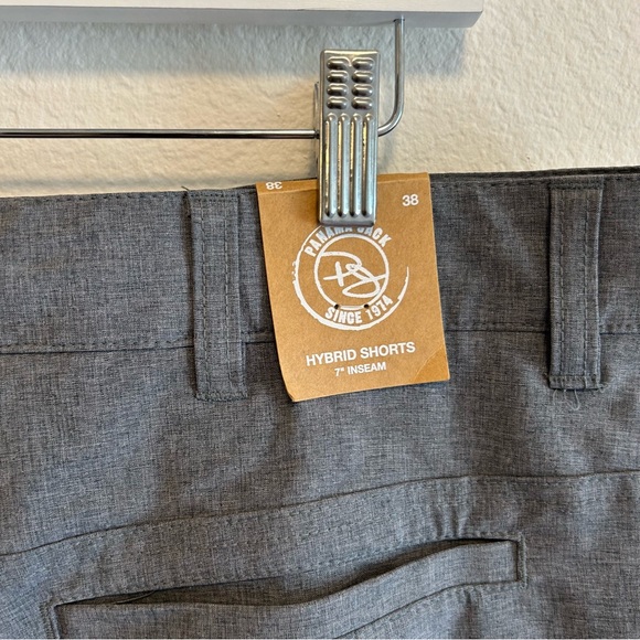NWT PANAMA JACK Performance Shorts 10" Stretch Quick Dry Golf Gray New 38 Hybrid - Picture 5 of 9